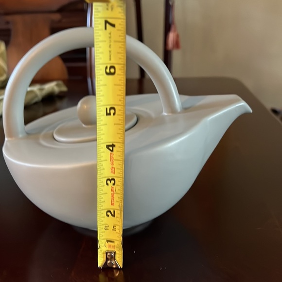 AZA Modern Teapot made in Portugal color light gray Ceramic Teapot - Picture 13 of 15